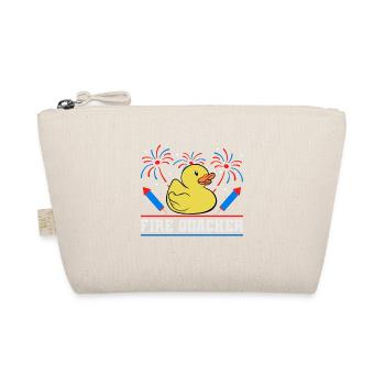 Fire Quacker Rubber Duck 4th Of July Firework - Bio-Täschchen - Natur - Vorne