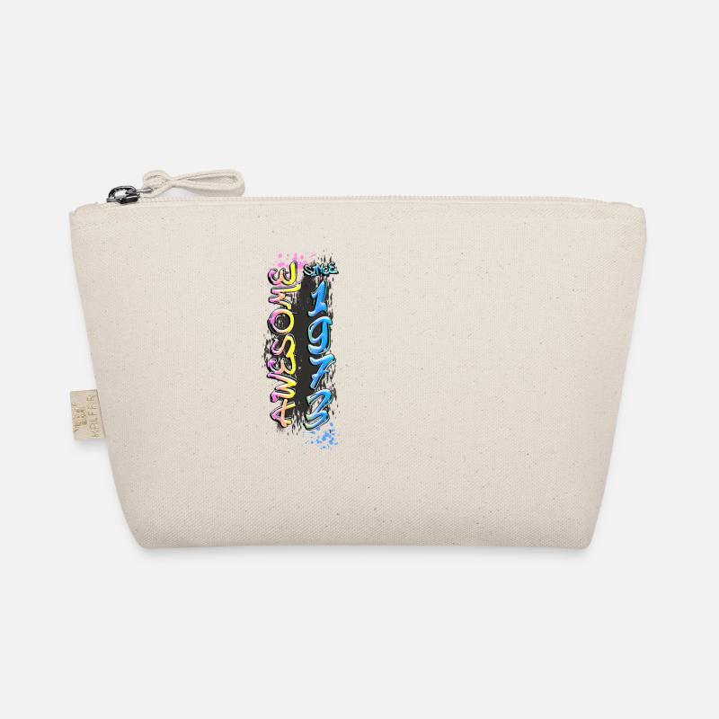 Awesome since 1973 Graffiti Motif Organic Pouch
