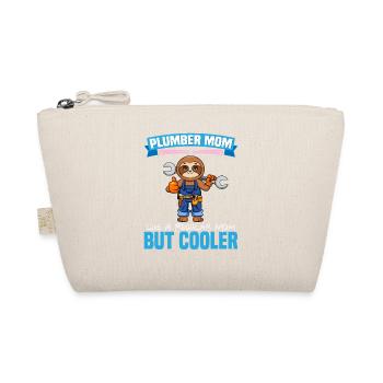 Plumber Mom Like A Regualr Mom But Cooler - Bio-Täschchen - Natur - Vorne