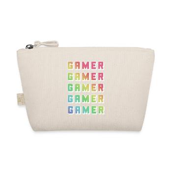 Gamer Rainbow Mehrfachdruck - Bio-Täschchen - Natur - Vorne
