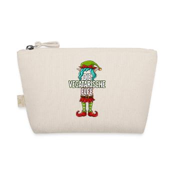 Vegatarische Elfe Partnerlook Weihnachten - Bio-Täschchen - Natur - Vorne