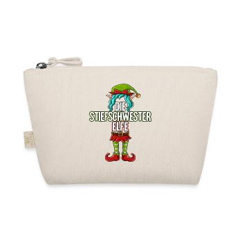 Stiefschwester Elfe Partnerlook Weihnachten - Bio-Täschchen - Natur - Vorne