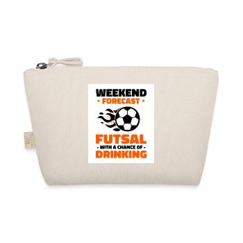 Weekend Forecast Futsal With A Chance Of Drinking - Bio-Täschchen - Natur - Vorne