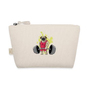 Pug -Weightlifting Training Trainer Poison - Organic Pouch - nature - Front