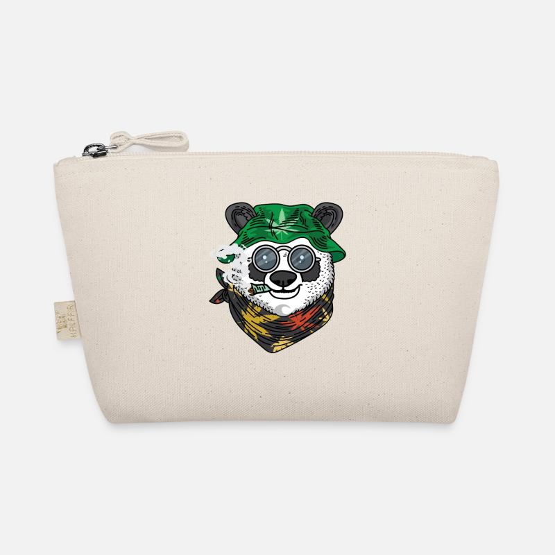 Panda Rasta Raucher Geschenk Bio-Täschchen
