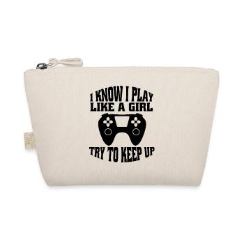 Gamer Girl Gambling Gift Woman Gaming Gambler - Trousse biologique - nature - Devant