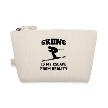 Skiers Skiing Cross-country skiing Winter sports - Organic Pouch - nature - Front