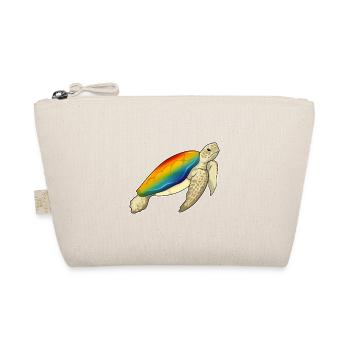 Turtle Rainbow - Organic Pouch - nature - Front