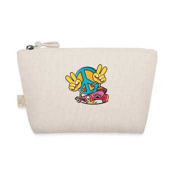 Skateboarder Peace Sign Skateboard Peace - Trousse biologique - nature - Devant