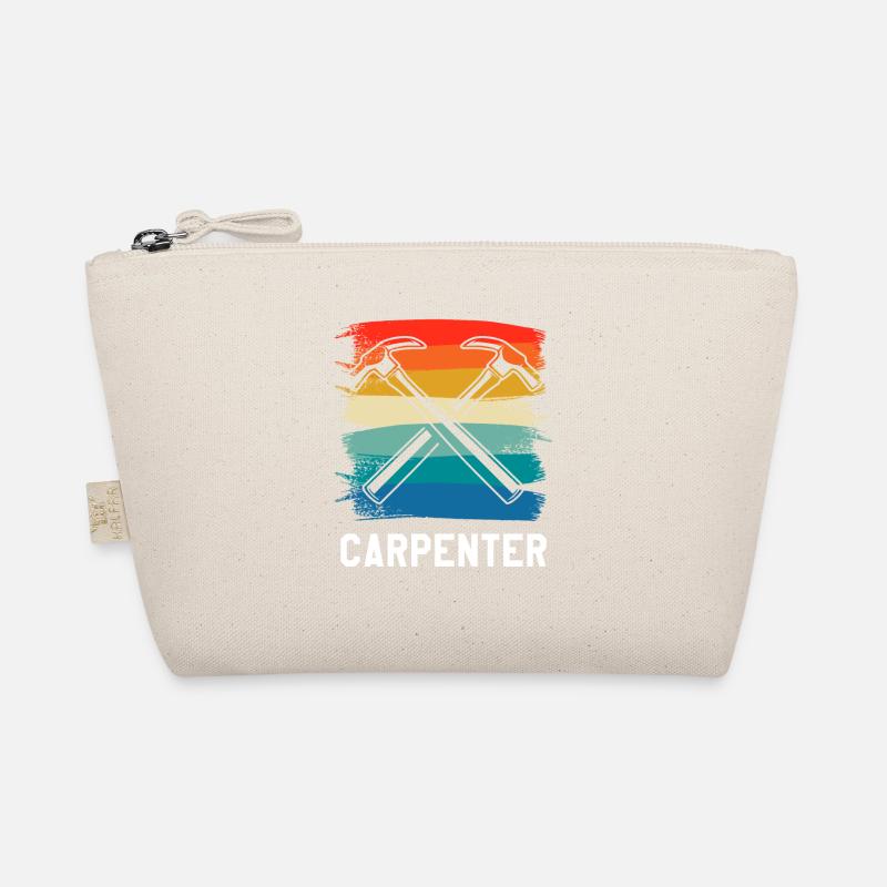 Retro Vintage Classic Carpenter Carpentry Organic Pouch