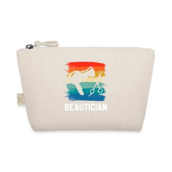 Retro Vintage Classic Beautician Cosmetologist - Bio-Täschchen - Natur - Vorne