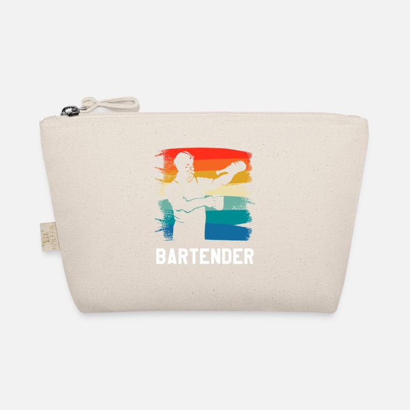 Retro Vintage Classic Bartender Bartending Bio-Täschchen