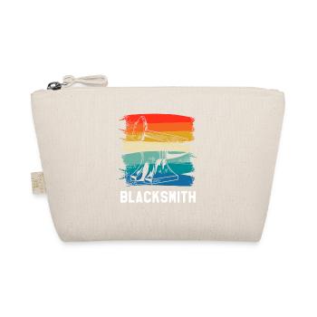 Retro Vintage Classic Blacksmith Blacksmithing - Bio-Täschchen - Natur - Vorne