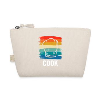 Retro Vintage Classic Chef Cook Cooking - Organic Pouch - nature - Front