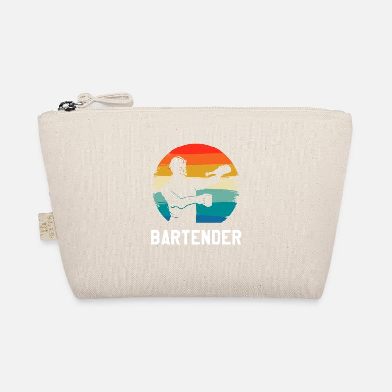 Retro Vintage Classic Bartender Bartending Bio-Täschchen