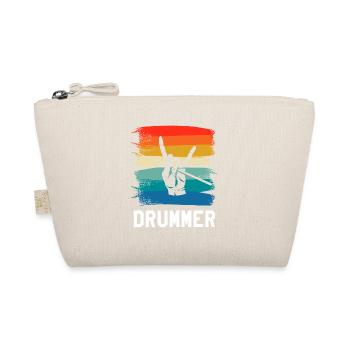 Retro Vintage Classic Drummer Drumming - Trousse biologique - nature - Devant