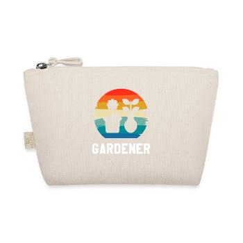 Retro Vintage Classic Gardener Gardening - Organic Pouch - nature - Front