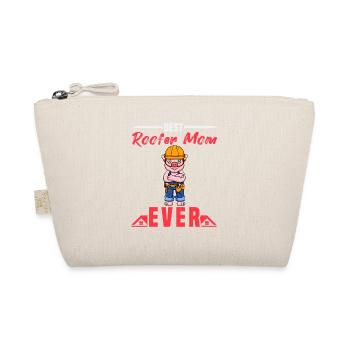 Best Roofer Mom Ever Roofing Crafts Mother - Organic Pouch - nature - Front