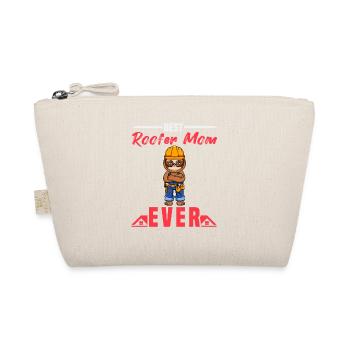 Best Roofer Mom Ever Roofing Crafts Mother - Organic Pouch - nature - Front