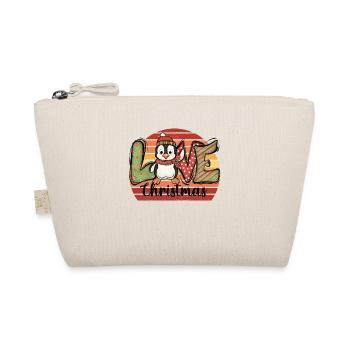 Christmas Penguin Penguin Christmas Gift - Organic Pouch - nature - Front