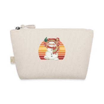 Snowman Christmas Hat Christmas Gift - Organic Pouch - nature - Front