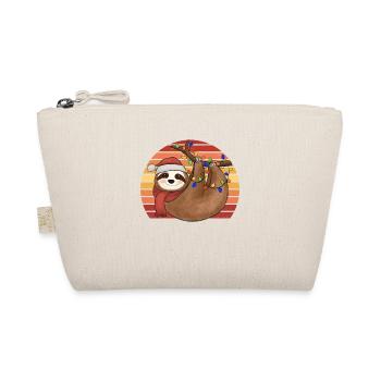 Sloth String Lights Christmas Pajamas Christmas - Organic Pouch - nature - Front