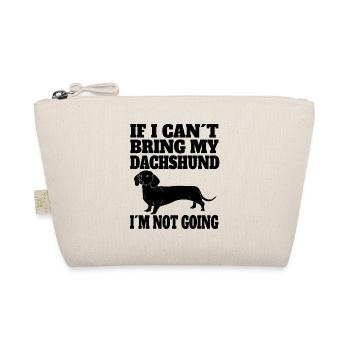 Hunde Dachshund Teckel Hundehalter Dackelhund Hund - Bio-Täschchen - Natur - Vorne