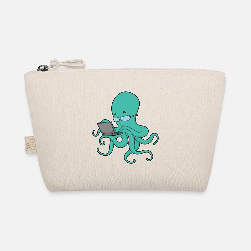 Krake Laptop Bio-Täschchen