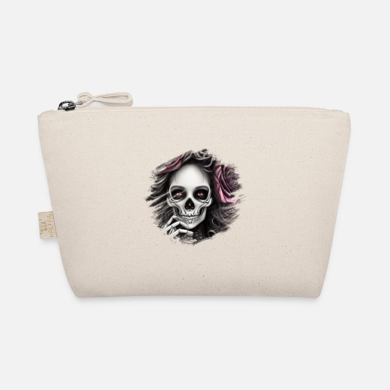 Skeleon Skull Organic Pouch