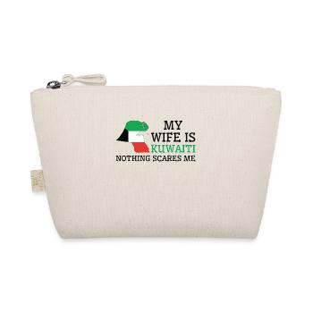 Nothing Scares Me Kuwaiti Wife Kuwait - Organic Pouch - nature - Front