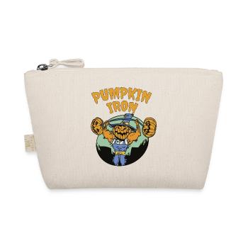 Pumpkin Iron - Halloween pun - Organic Pouch - nature - Front