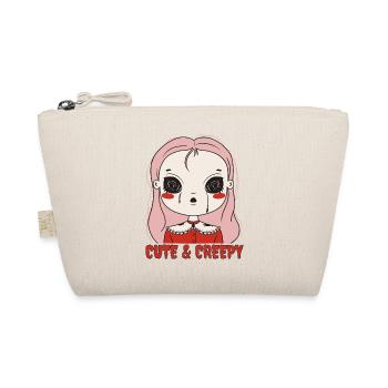 Creepy Girl - Cute & Creepy - Halloween - Organic Pouch - nature - Front