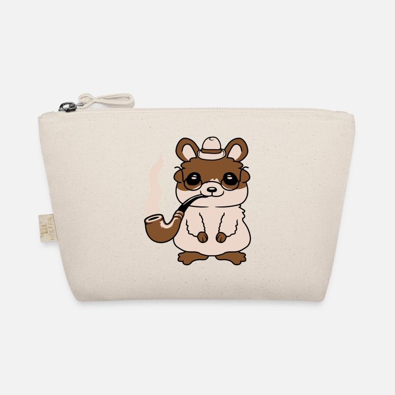 Mr. Hamster smokes pipe Organic Pouch