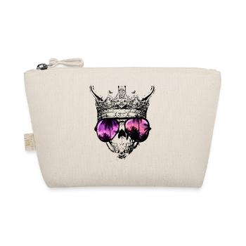 Hipster Skull King - Organic Pouch - nature - Front