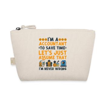 Accountant Bookkeeper Accounting - Organic Pouch - nature - Front