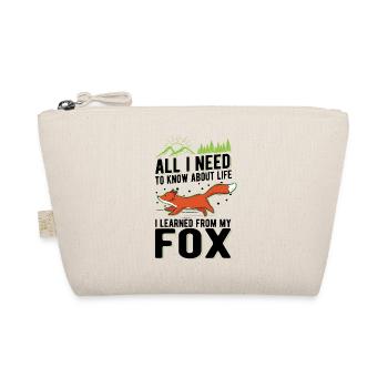Fox Cadeau Renard roux - Trousse biologique - nature - Devant