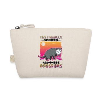 Opossum Gift Possum Possum - Organic Pouch - nature - Front