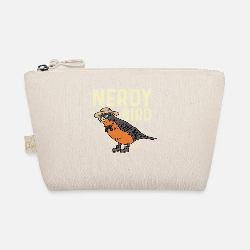 Nerdiger Vogel Smart und Nerd Geschenk Bio-Täschchen