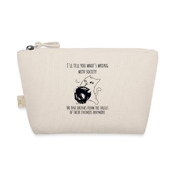 Drink From The Skull Of Your Enemies Evil Cat - Organic Pouch - nature - Front