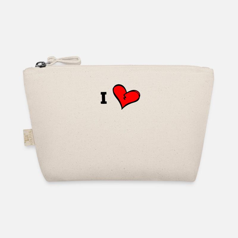 Ich liebe ...eigenen Text einfügen personalisieren Bio-Täschchen