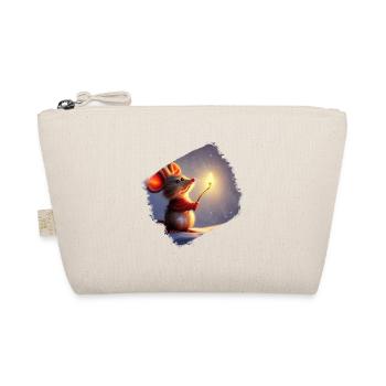 Christmas Mouse - Organic Pouch - nature - Front
