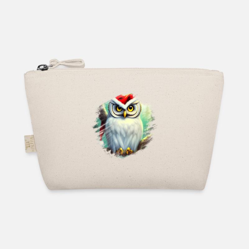 Weiße Schneeeule Bio-Täschchen