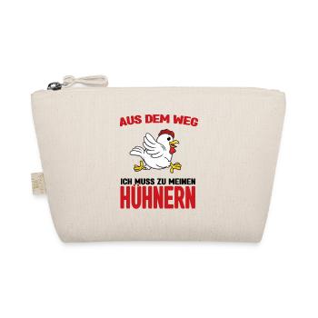 Aus dem weg - ich muss zu meinen Hühnern - Bio-Täschchen - Natur - Vorne