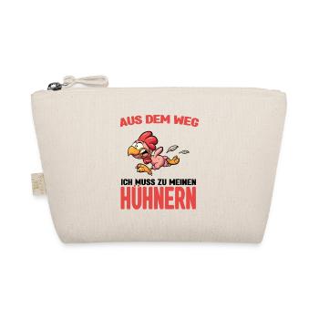 Aus dem weg - ich muss zu meinen Hühnern - Bio-Täschchen - Natur - Vorne