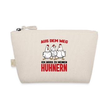 Aus dem weg - ich muss zu meinen Hühnern - Bio-Täschchen - Natur - Vorne
