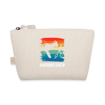 Retro Vintage Classic Hairdresser Hairdressing - Bio-Täschchen - Natur - Vorne