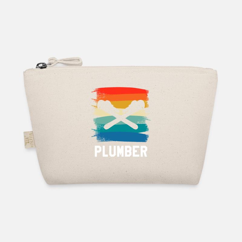 Retro Vintage Classic Plumber Plumbing Bio-Täschchen