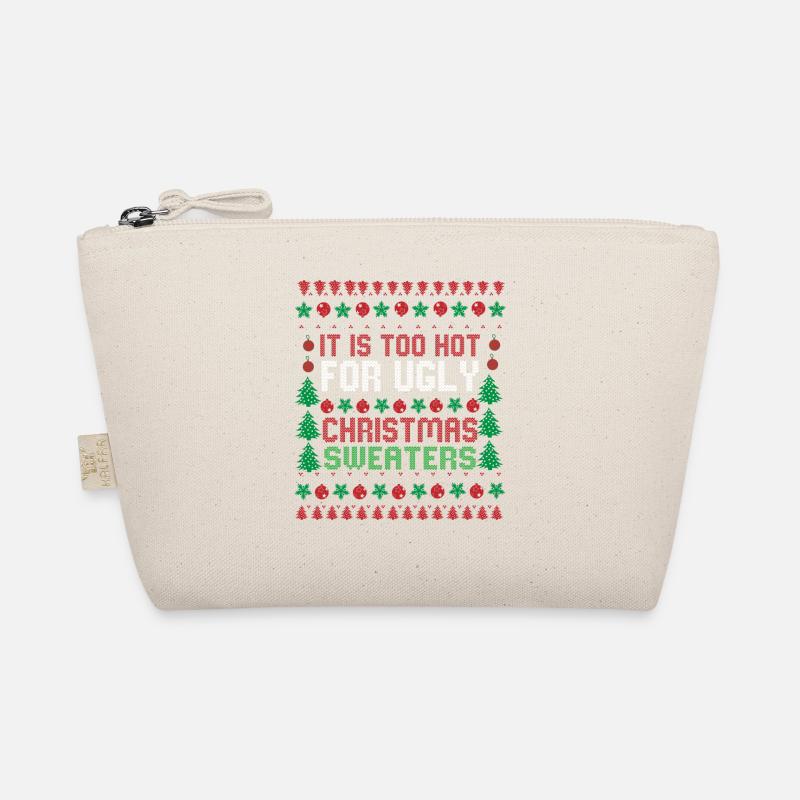 Trop chaud pour les pulls de Noël moches Drôle de Noël Trousse biologique