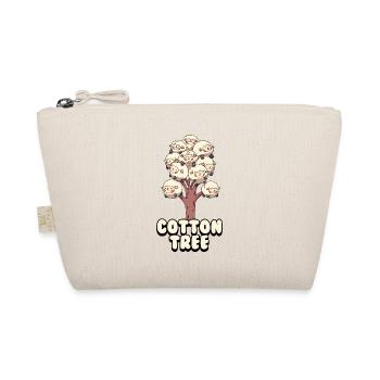 Adorable Cotton Tree Animals Fluffy Sheep Earth - Organic Pouch - nature - Front