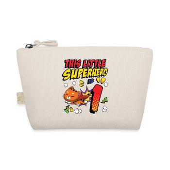 This little superhero is 1 Cat Owner 1st - Organic Pouch - nature - Front